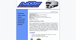 Desktop Screenshot of ndf.sk